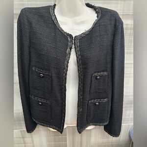 Donna Karan Black Structured Blazer